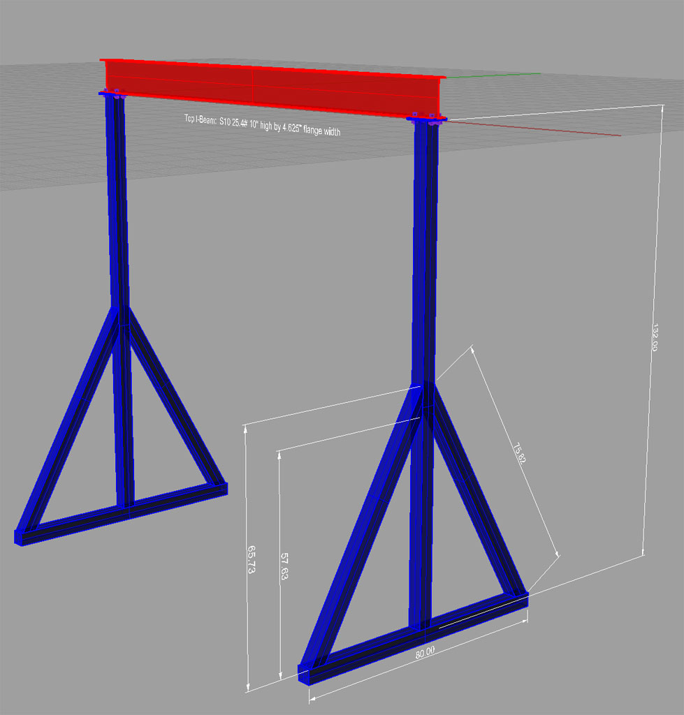 crane beam design by ezsdc